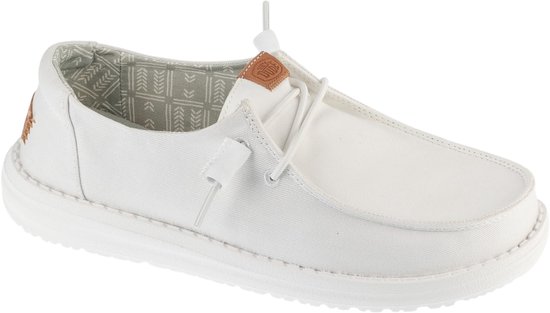 Hey Dude Wendy Stretch Canvas, Femmes, Wit, Sneakers, taille: 40