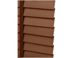 Houten Jaloezieën - Raamdecoratie Lamellen - Privacy Zonwering - Natuurlijke Houtnerf - 55 x 130 cm - Bruin