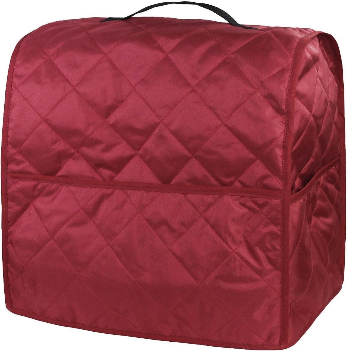 Broodbakmachinehoes - Stofwerende Beschermhoes - Keuken Apparaat Bescherming - Met Opbergvakken - 36x23x36cm - Rood