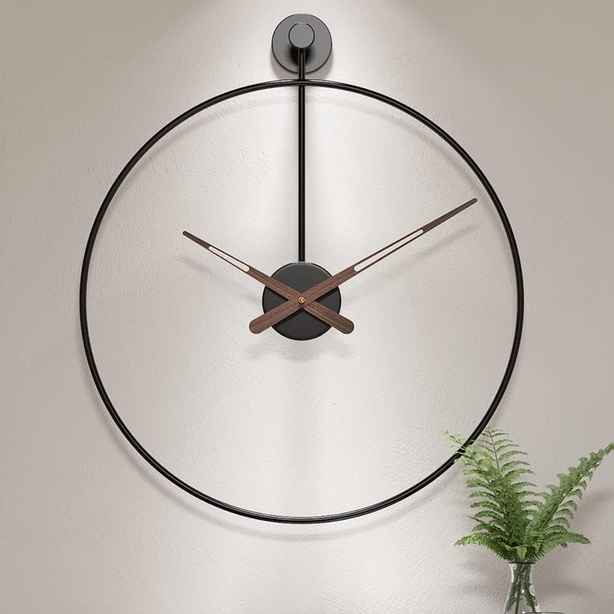 Grote Wandklok - Decoratief Uurwerk - Woonkamer Keuken - Stille Beweging - Metaal