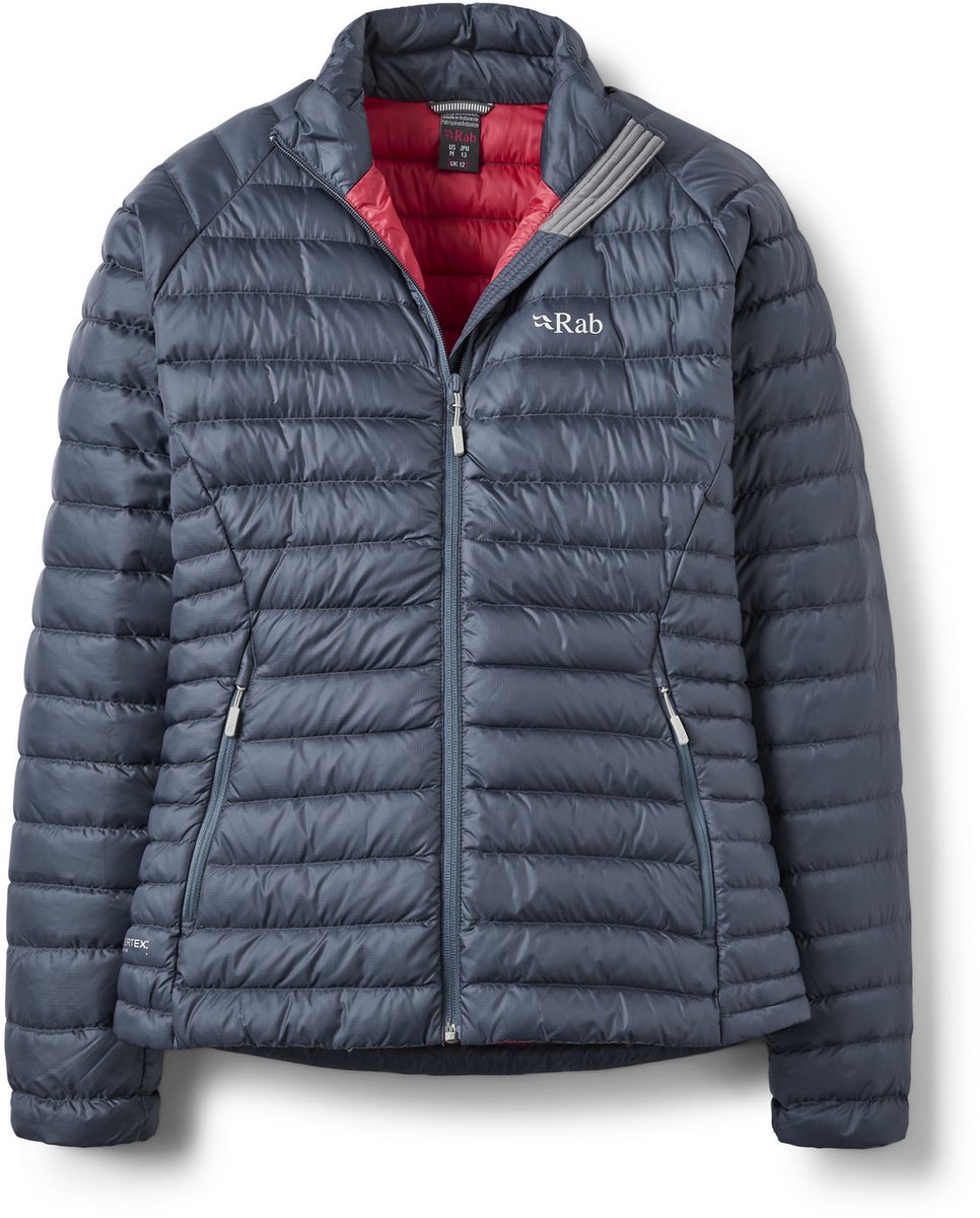 Rab Microlight Jacket Wmns – Wintersport Jassen Winterjassen Zilver