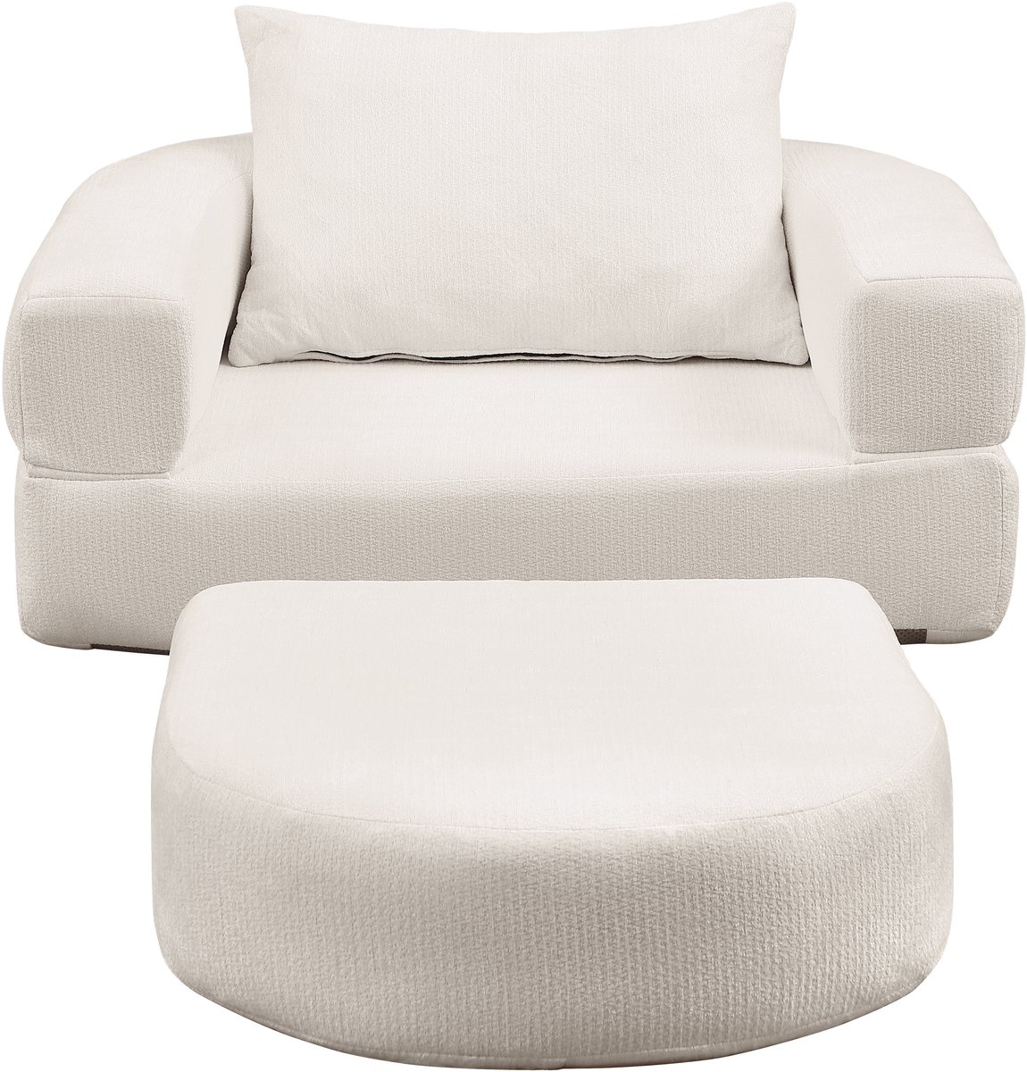 Wishdor - Modulaire Hoekbank - Omkeerbaar En Verplaatsbaar - Modern - Voor Woonkamer - Chenille - Beige