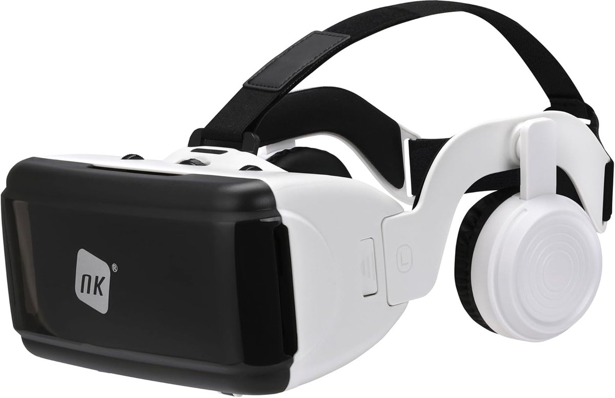 VR Bril - 3D Virtual Reality - Film en Games - Ingebouwde Luidsprekers - 4.7-6.5 inch Smartphone - Wit