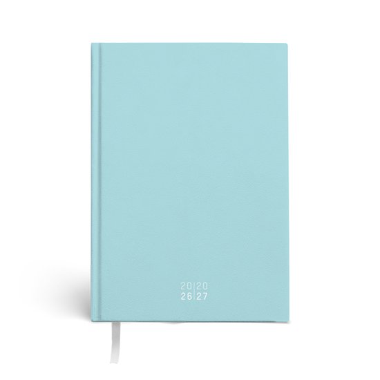 SOHO - Agenda A5 - Schooljaar 26/27 - Trendy Colors - 1 week op 2 pagina's - Inclusief Leeslint - Blauw