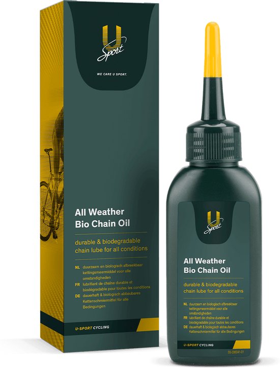 U-Sport All Weather Bio Chain Oil - 50 ml - Biologische Kettingolie - Voor alle weersomstandigheden - Race, MTB & Gravel — afbeelding 3