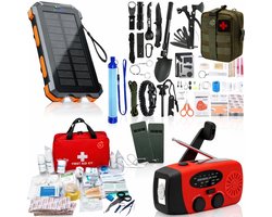 Twenty4seven® Ultieme Noodpakket voor Thuis - Survival Kit & Overlevingspakket - Oorlog, Stroomuitval & Rampen - Inc. Noodradio, Waterfilter, Noodverlichting Etc.