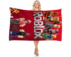 Digitale Print Badhanddoek - Strandlaken Zacht - Zonvakantie Strand - Sneldrogend Zandbestendig - 90x180cm - Multicolor