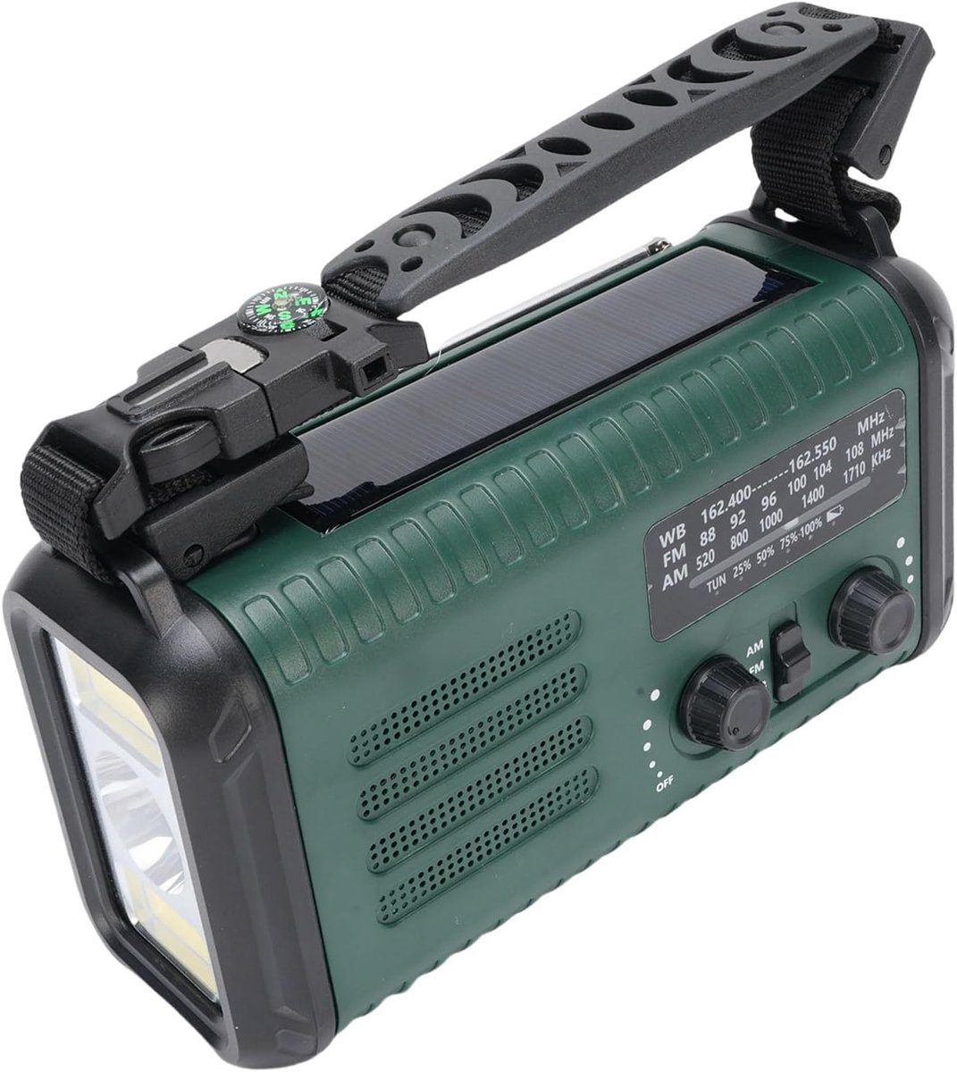 Noodradio Handslinger - Weer Radio - Kamperen Buiten - Grote Batterij Capaciteit - 21x13x8 cm