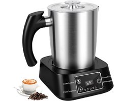 Melkopschuimer met Schenktuit - Elektrisch – 5-in-1 Melkopschuimer Electrisch – Milk Frother - Melkschuimer Voor Melk – Melkklopper - RVS