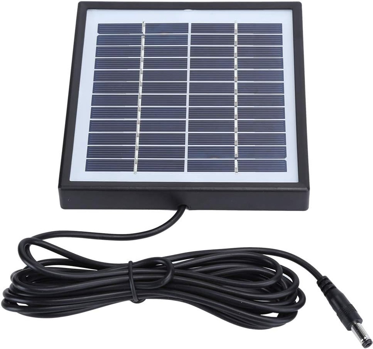 Draagbaar Zonnepaneel - Efficiënt Oplaadbord - Buiten Gebruik - Veilig Batterijonderhoud - 19 x 14 cm - Zwart