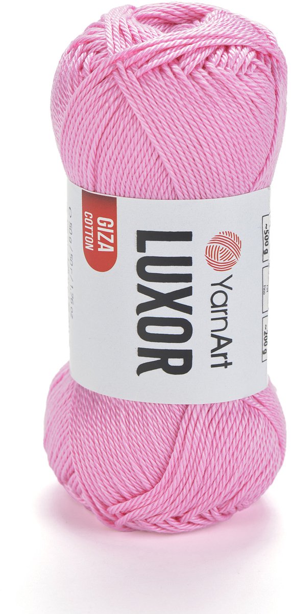 YarnArt Luxor – Gemerceriseerd Katoen Garen – 50g – ±125m – Glanzend Haakgaren – Voor Kleding & Accessoires - Kleur 1207