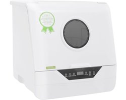 Mini Vaatwasser - Compact Apparaat - Snel Schoon Maken - Energiezuinig Ontwerp - 37x39x39 cm - Wit