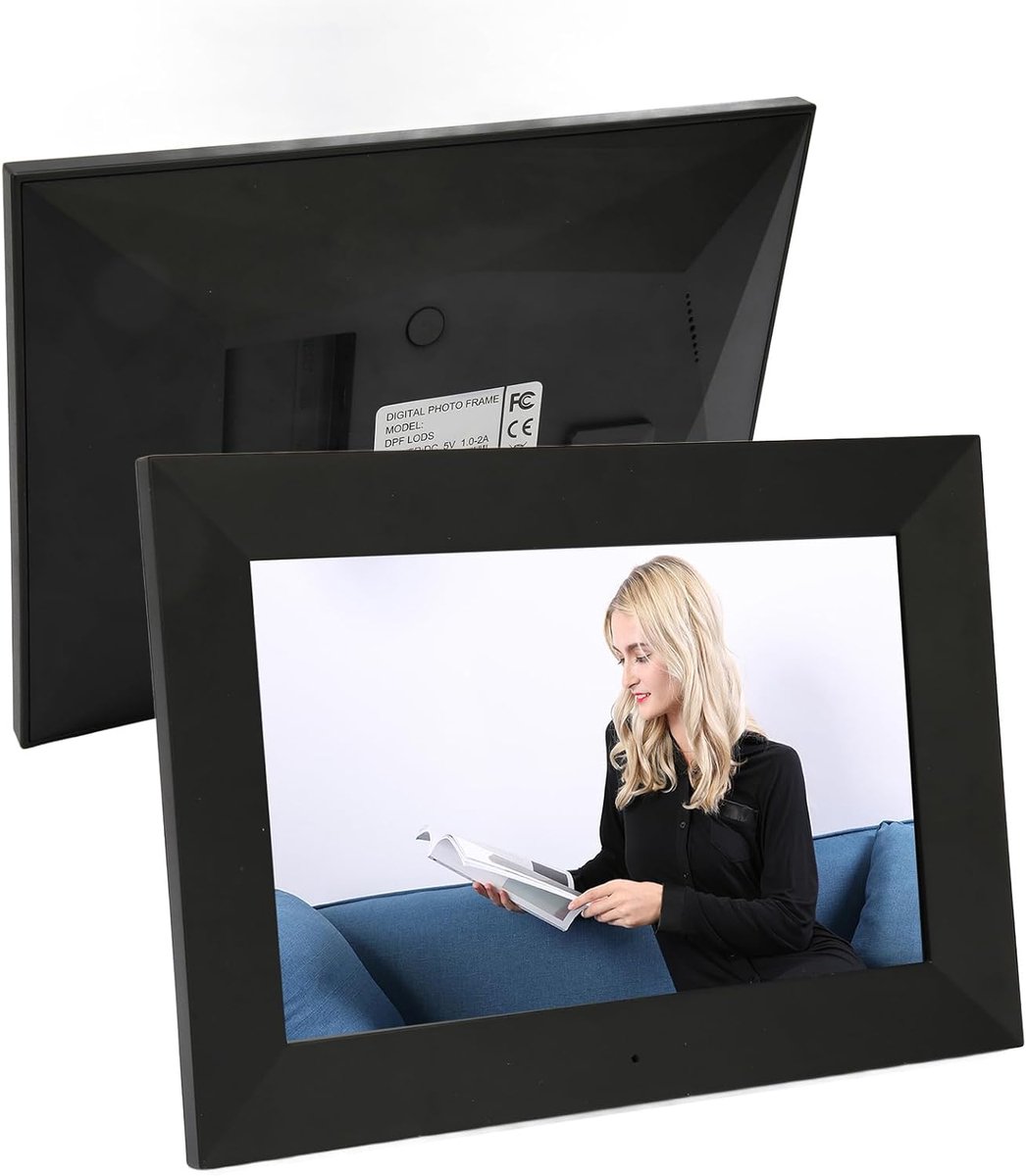Digitale Fotolijst - Smart Cloud Frame - Foto's Delen - IPS Touchscreen - 8 Inch - Zwart
