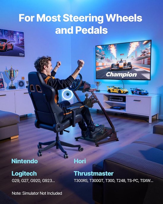 Wheel Stand - Racestuur Standaard - Verstelbaar - Raceframe — afbeelding 3