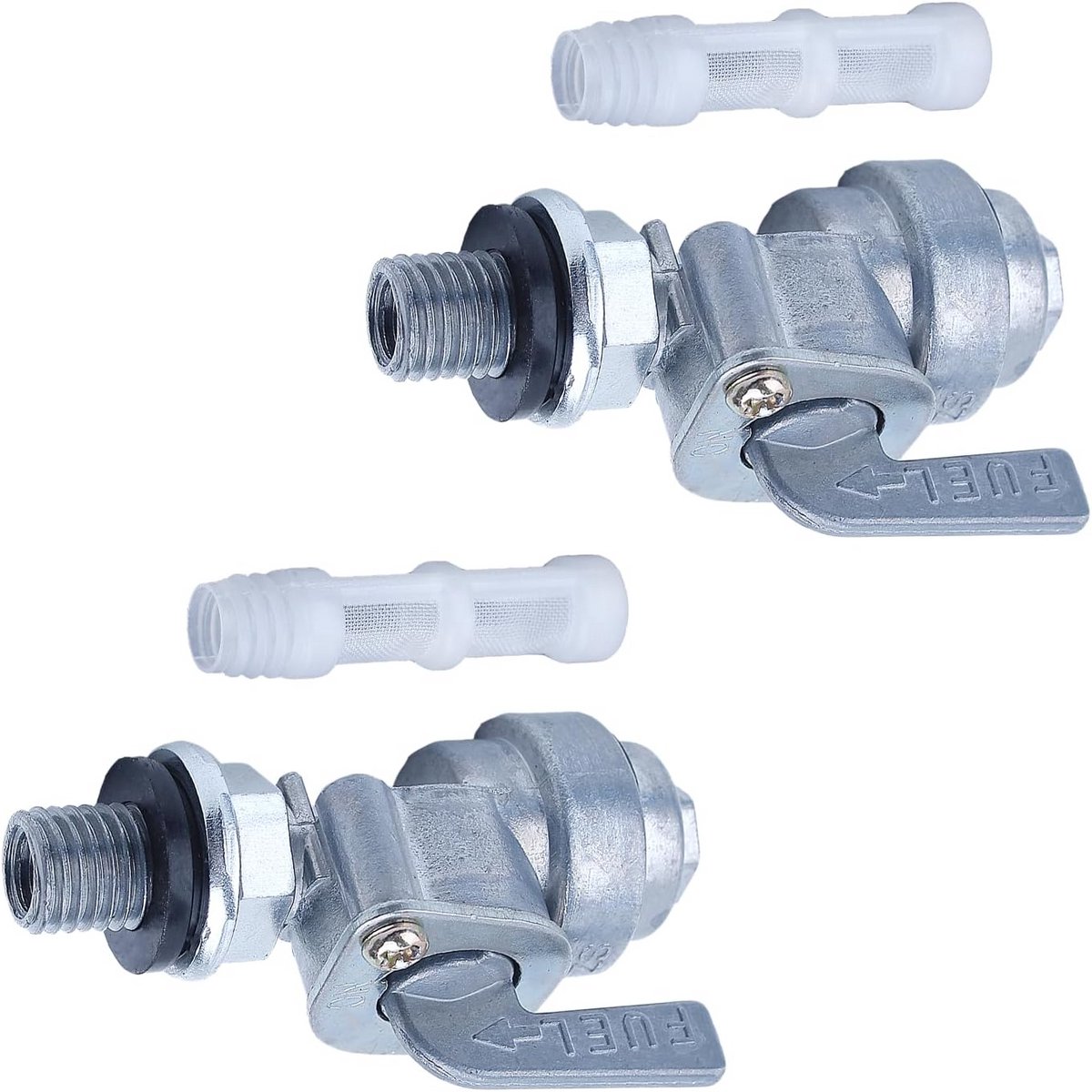 Set van 2 Brandstoftank Afsluitventielen M10x1.5 voor Generatoren