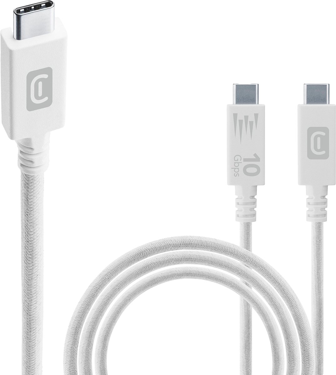 Cellularline USB-C naar USB-C Kabel 150cm - USB 3.1 Fast Transfer - Blanc