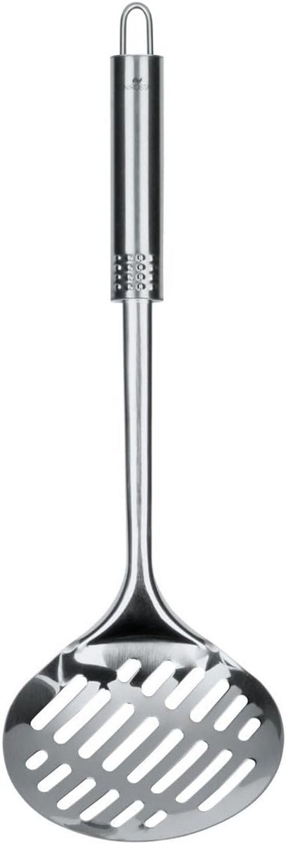 Ergonomische Abseihlöffel 35 cm met Schuimspaan van Roestvrij Staal