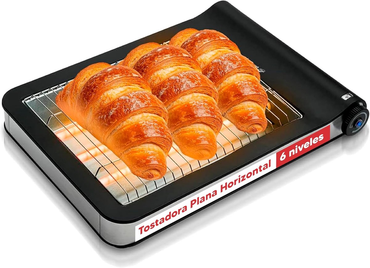 Platte Broodrooster voor 4 Strengen - Ideaal voor Toasten en Bakken