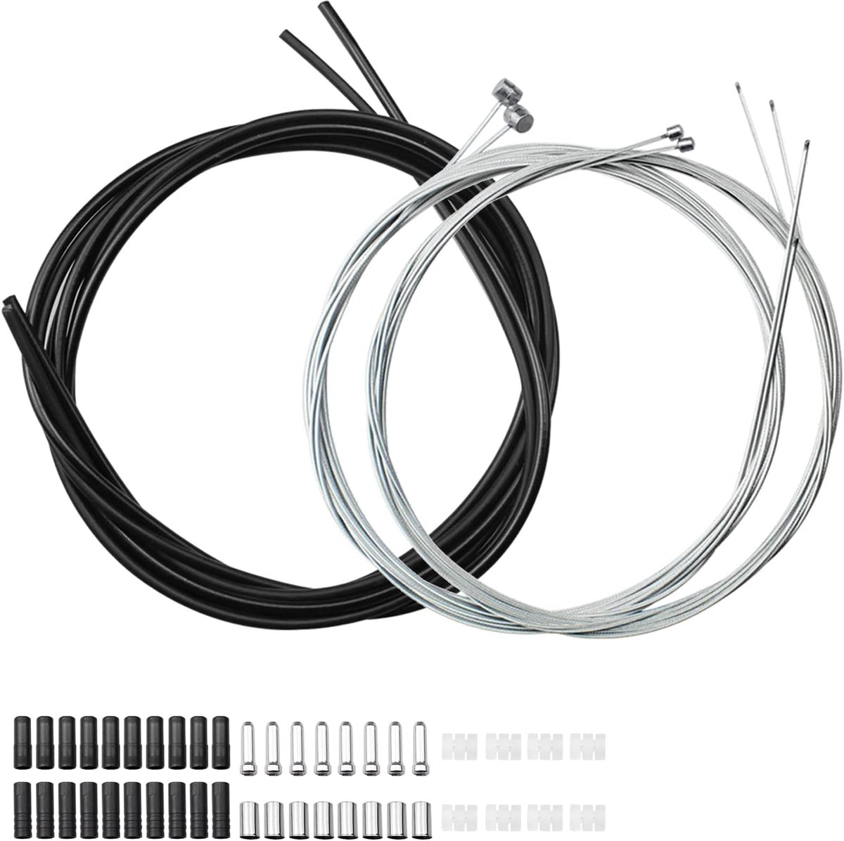 Set van 2 universele fietsremkabels met versnelling voor mountainbikes en racefietsen