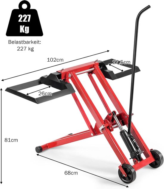 Gazontractor lifter met verstelbare hoogtes en grote draagkracht — afbeelding 5