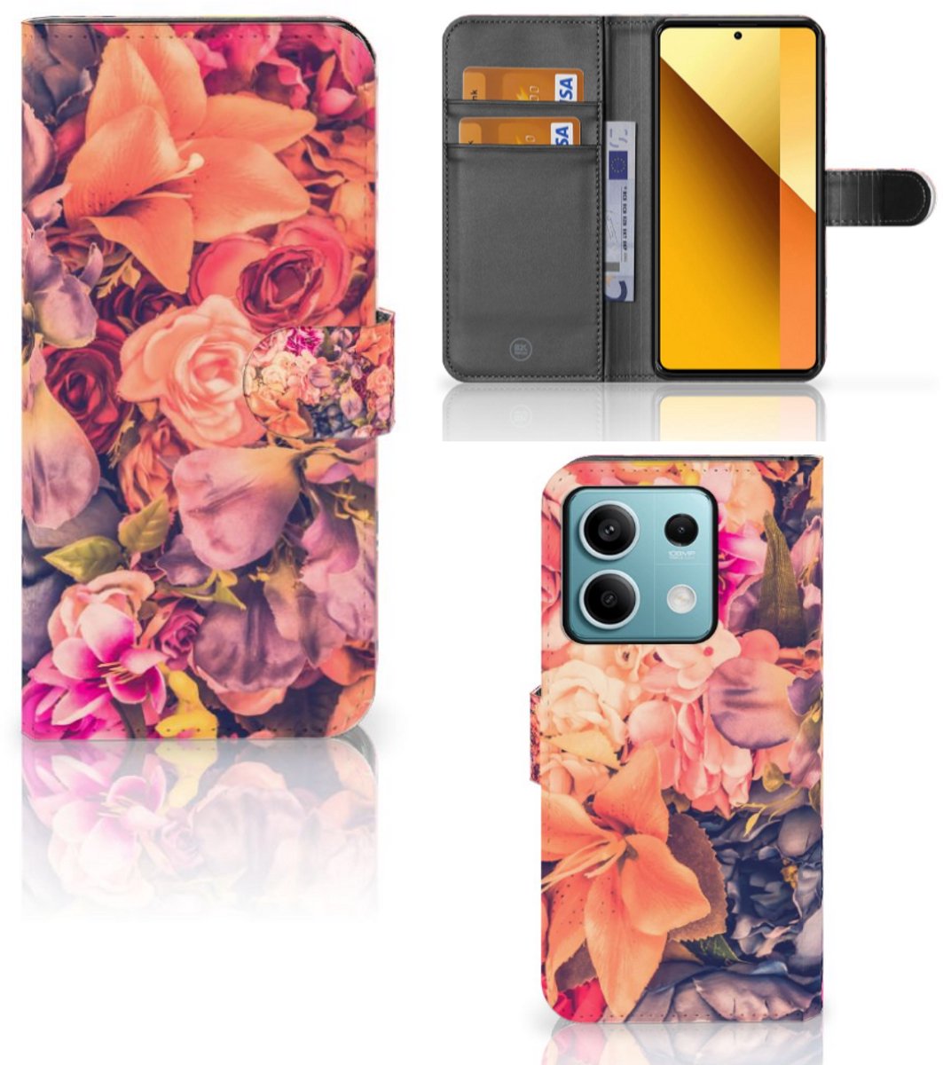 Xiaomi Redmi Note 13 5G Hoesje Bosje Bloemen