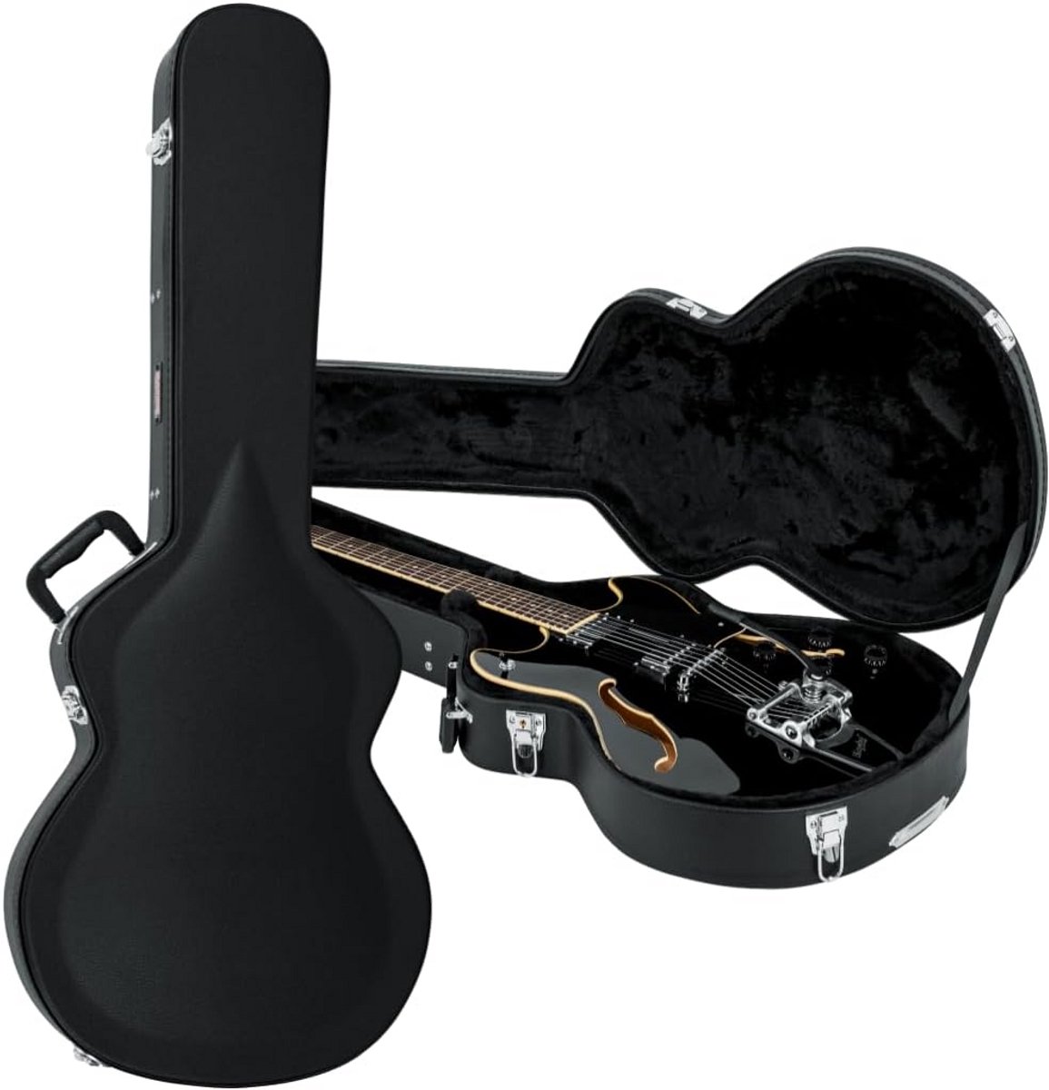 Semi-Hollow Stijl Gitaar Houten Koffer