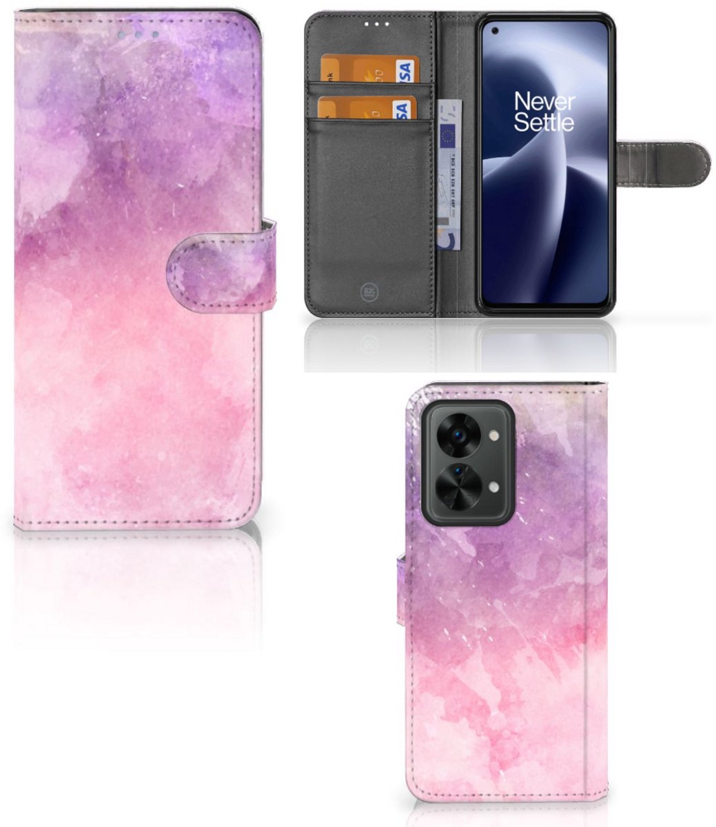 Hoesje OnePlus Nord 2T Pink Purple Paint