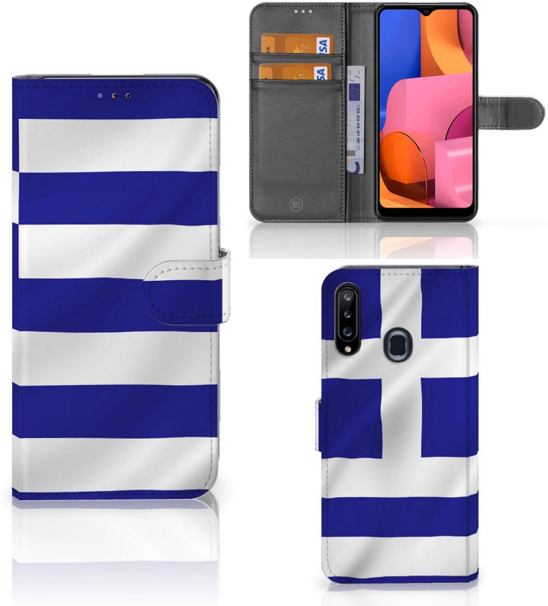 Samsung Galaxy A20s Bookstyle Case Griekenland