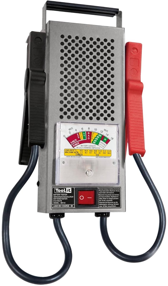 Batterijtester voor 6V en 12V Loodbatterijen met Snelle Analyse