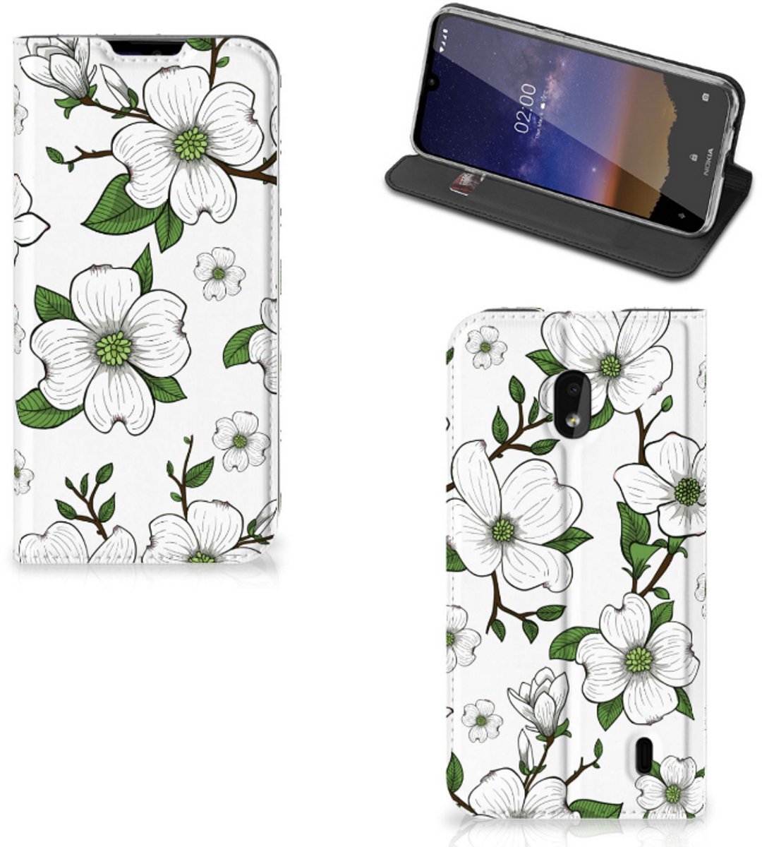 Nokia 2.2 Smart Cover Dogwood Flowers