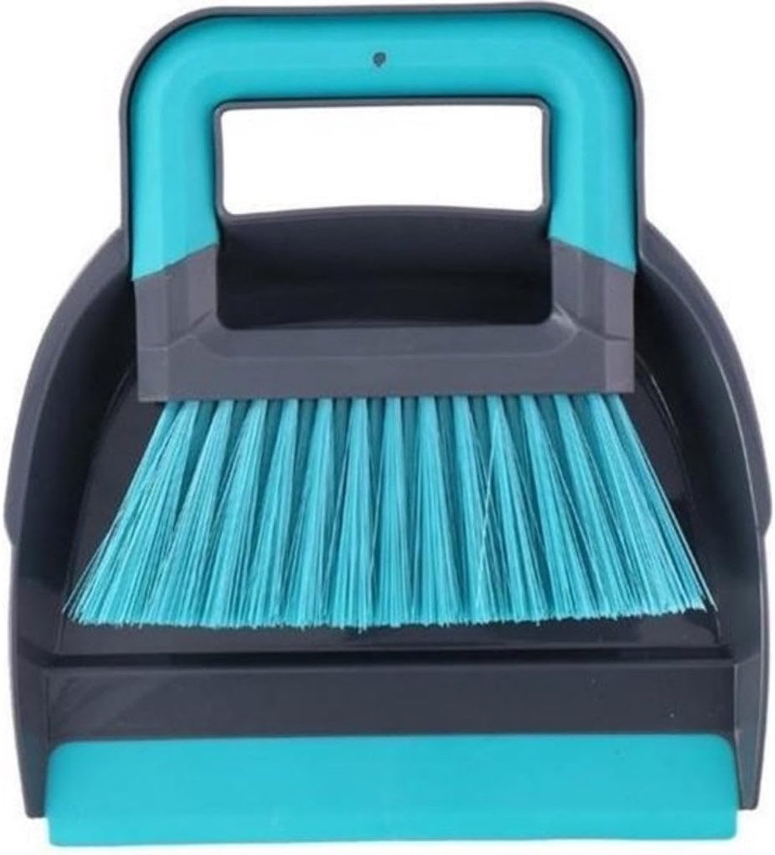Mini Stoffer en Blik 19 x 21,5 cm - Blauw/Grijs