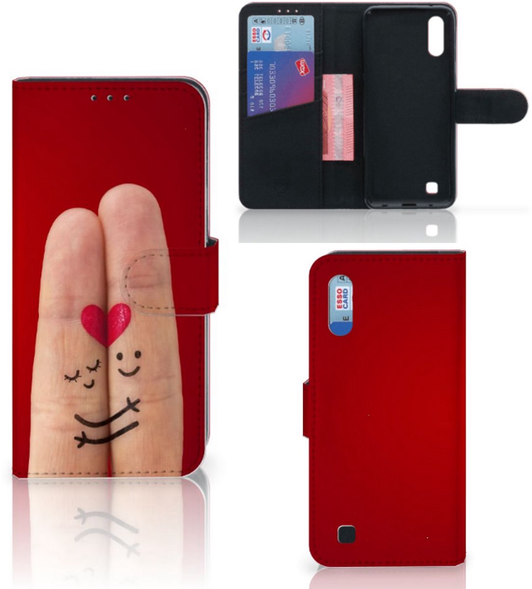 Samsung Galaxy M10 Wallet Case met Pasjes Liefde - Origineel Romantisch Cadeau