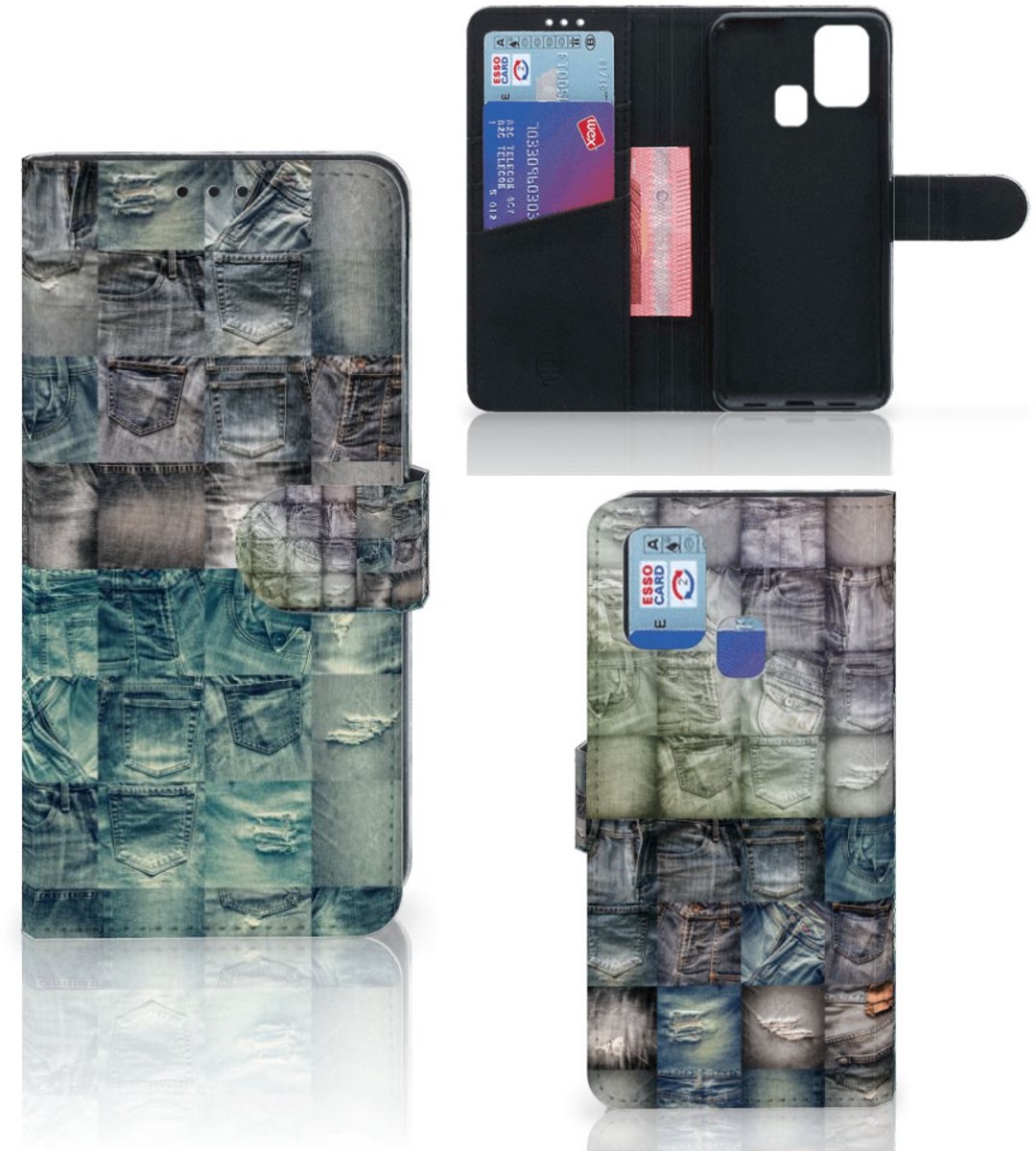 Wallet Case met Pasjes Samsung Galaxy M31 Spijkerbroeken