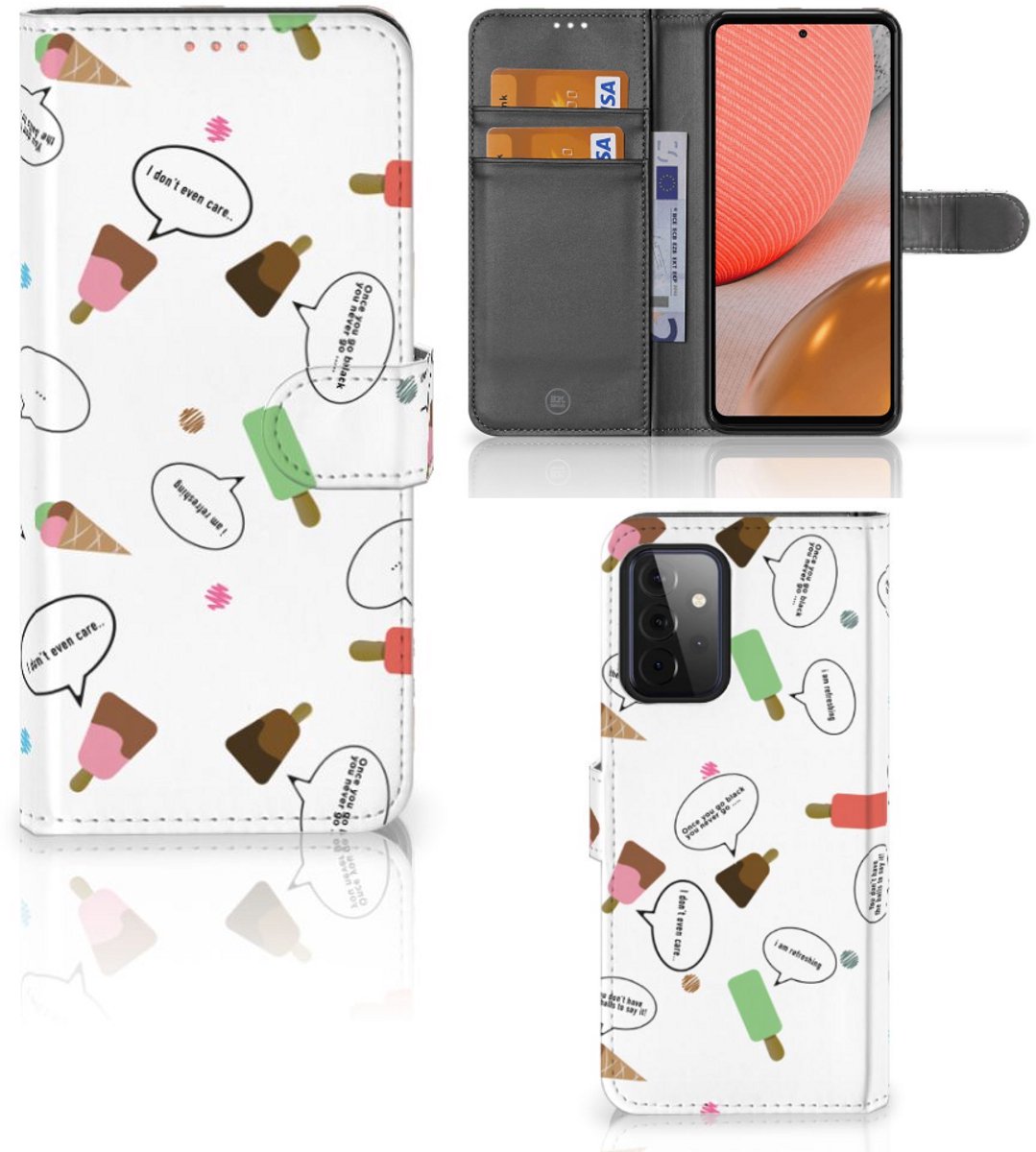 Samsung Galaxy A72 Book Cover IJsjes