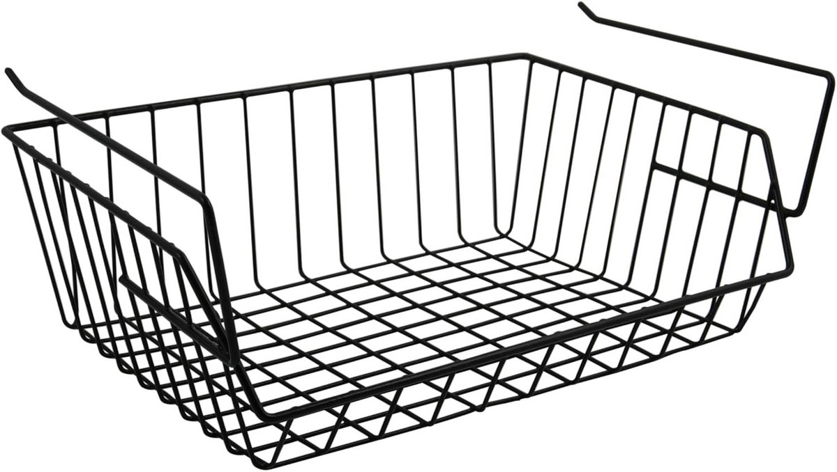Opbergmand zwart 40 x 27 x 16 cm - Stijlvolle opslagoplossing voor elke ruimte