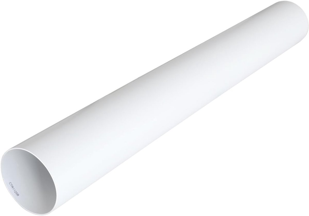 Witte PVC Ventilatieslang Rond 125 mm voor Efficiënte Ventilatie