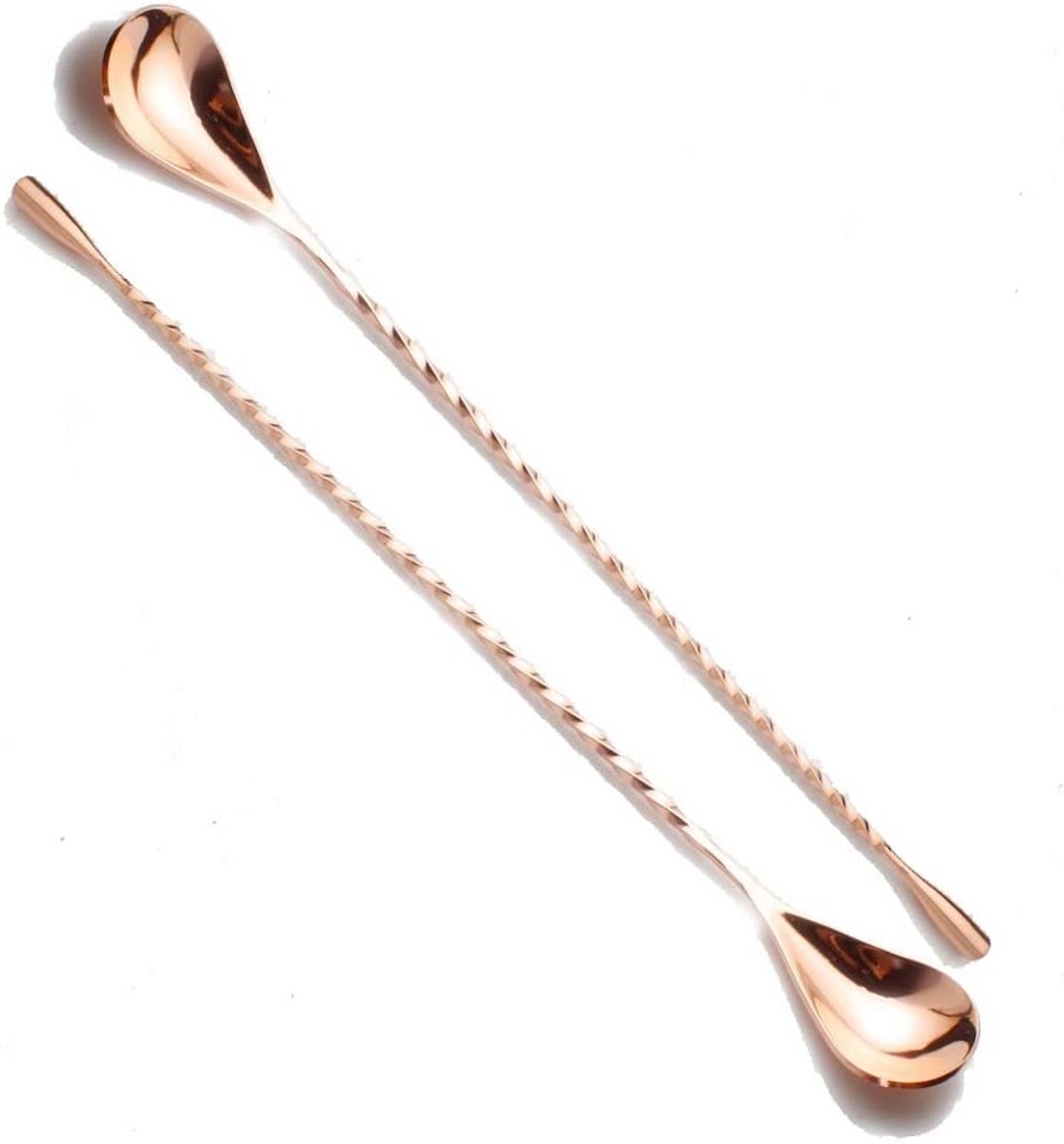 2-Pack Mengstaaflepels 30 cm - Roestvrij Staal voor Cocktails