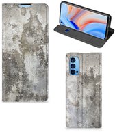 Étui pour téléphone OPPO Reno4 Pro 5G Flipcover Concrete