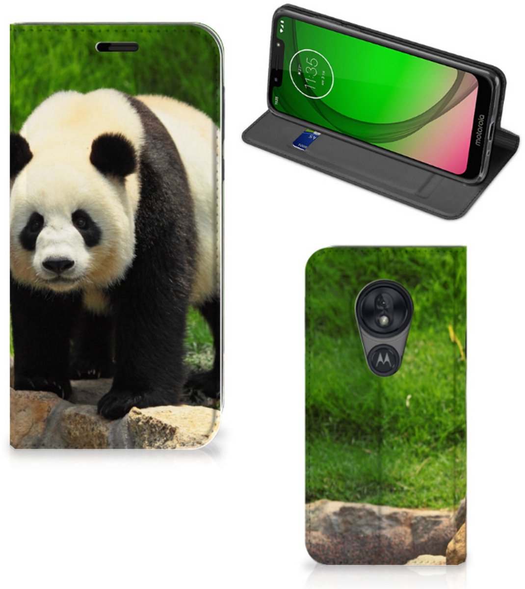 Motorola Moto G7 Play Hoesje maken Panda