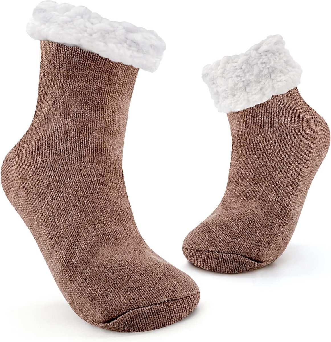 Winter Huttensokken Dames Antislip Zachte Pluche Stoppersokken Maat 36-42