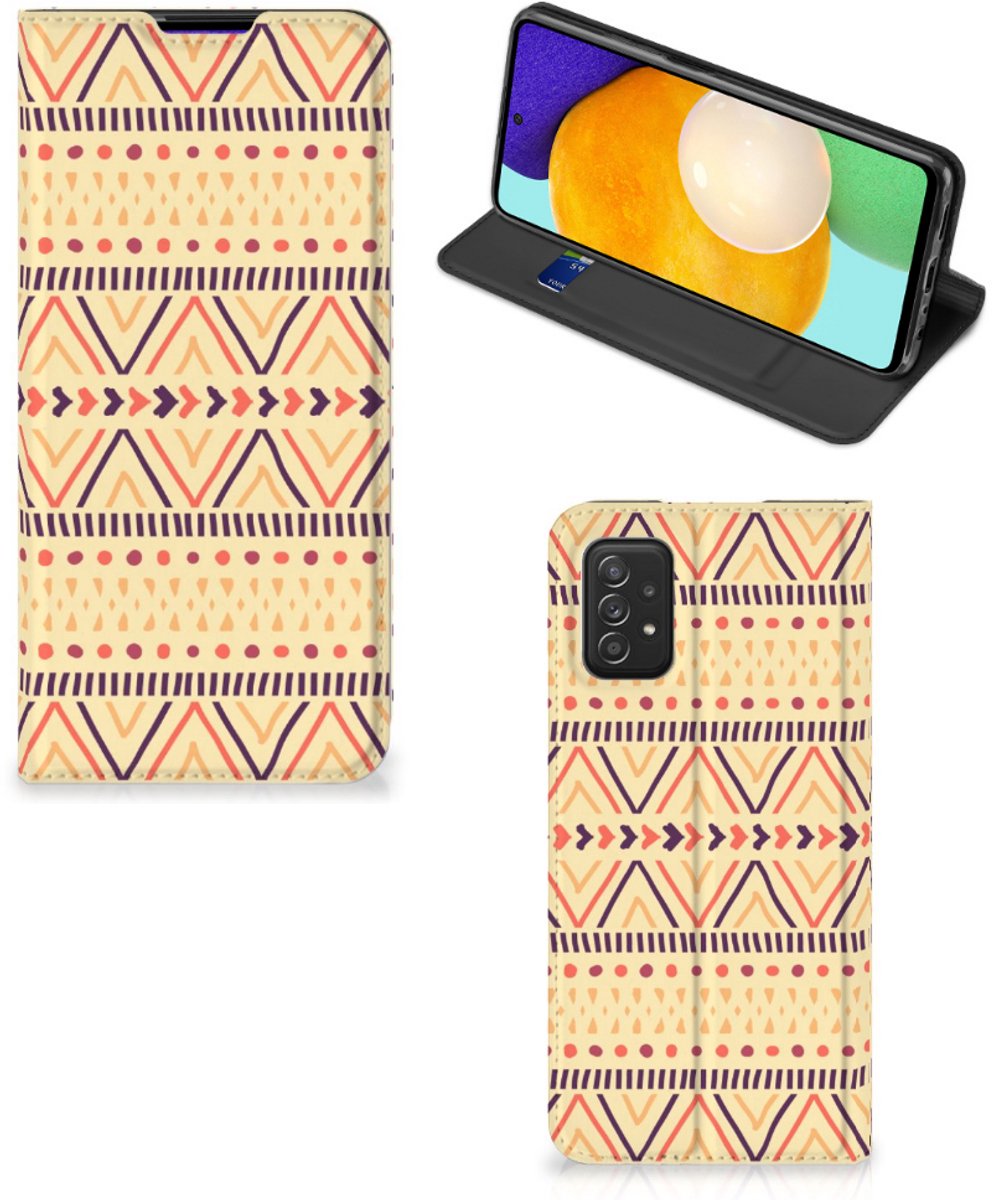 Samsung Galaxy A03s Hoesje met Magneet Aztec Yellow
