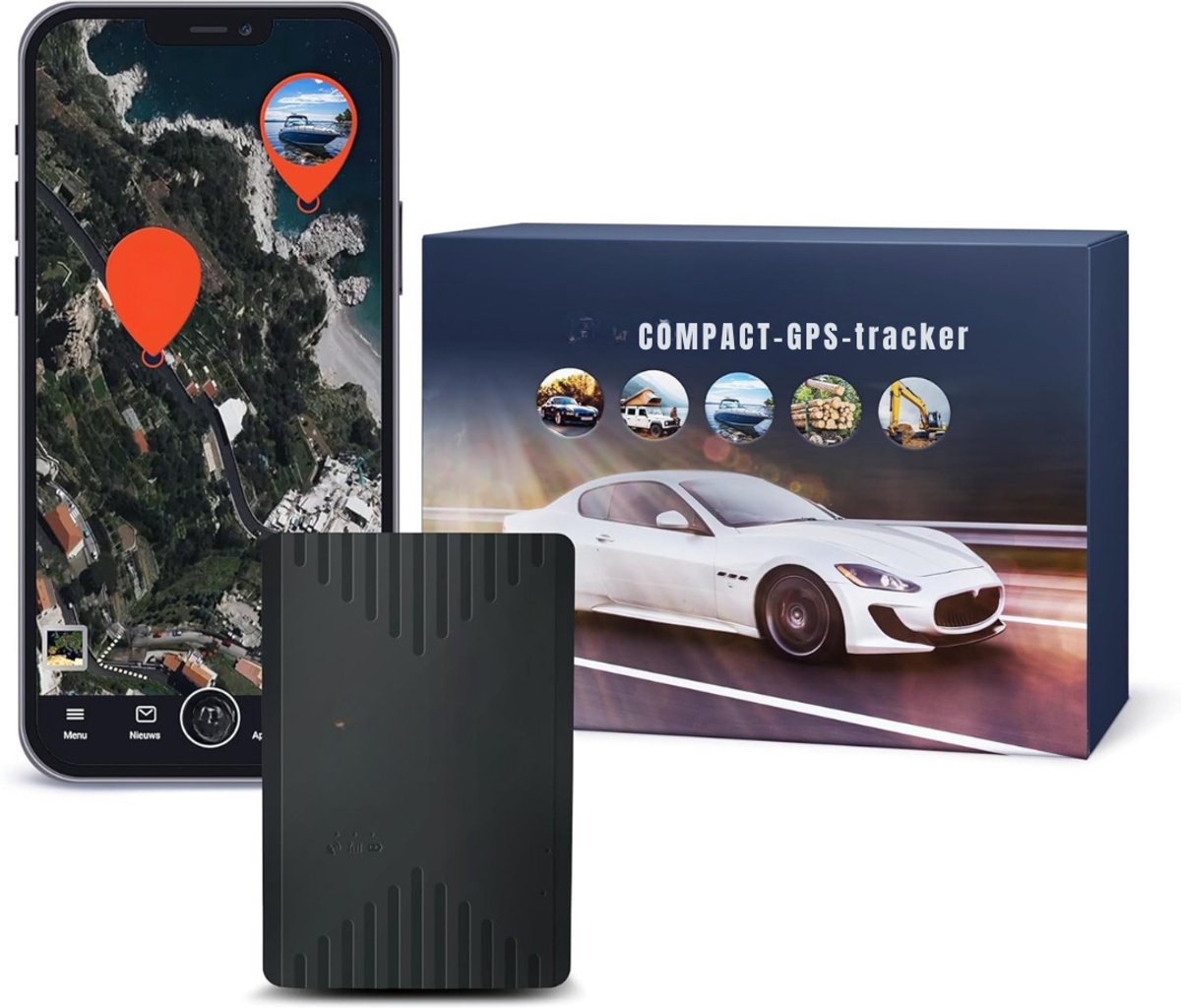 DYNA® GPS Tracker fiets - GPS Tracker - GPS Trackers - Zwart - 7cm x 3cm x 11cm