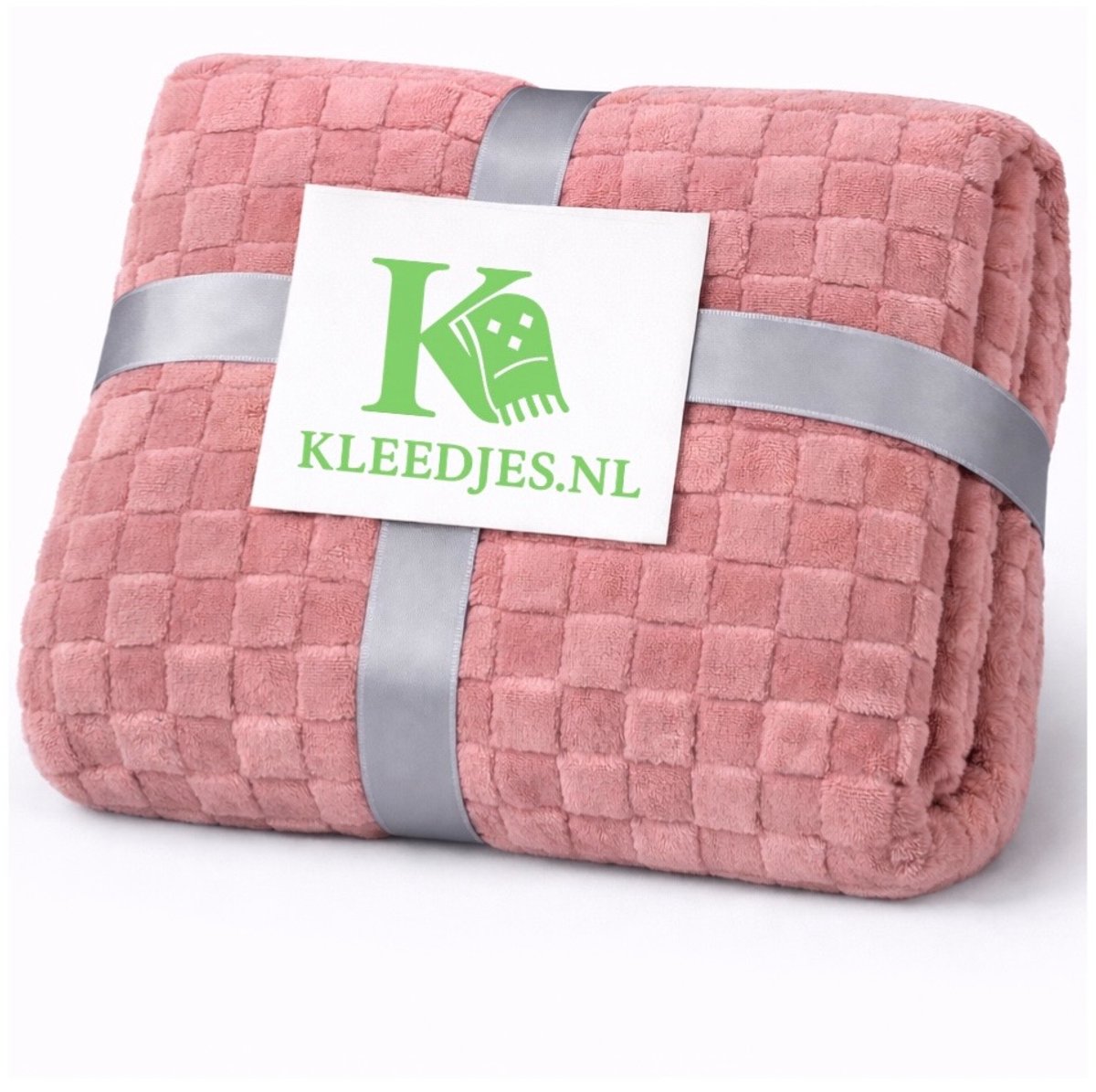 Ruiten fleece deken 150x200 cm – Zacht & comfortabel – Plaid voor bank en bed – Rood