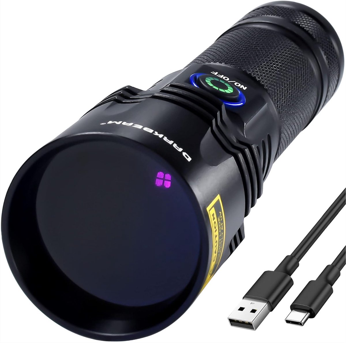 Oplaadbare UV Zaklamp 365nm - Multi-functionele Ultraviolet Blacklight voor Urine Detectie en Geocaching