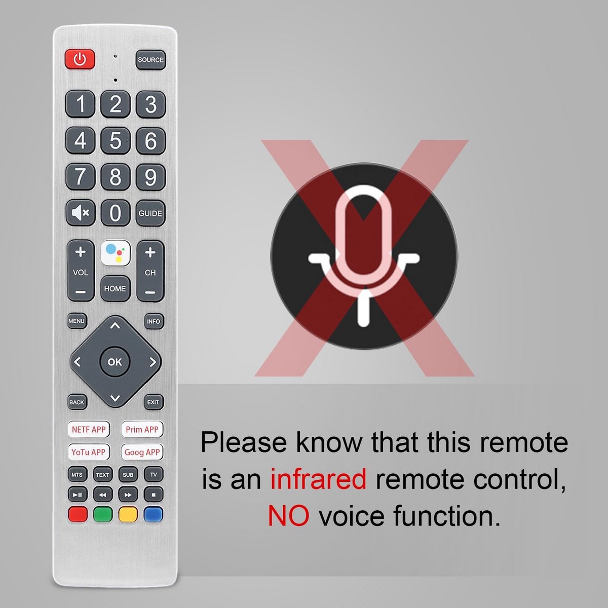 Infrarood Afstandsbediening voor Smart TV - Compatibel met Diverse Modellen, Geen Installatie Vereist