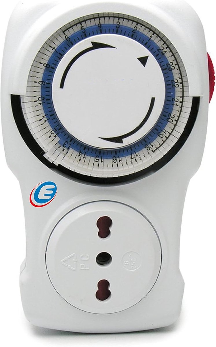 Programmeertimer 16 A - Blauw/Wit
