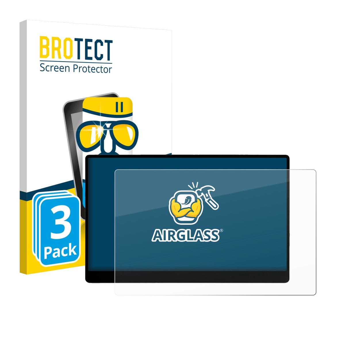 Screenprotector 3 Stuks voor Sotsu FlipAction Go 14" Beschermglas transparant