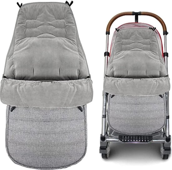 Voetenzak voor Kinderwagen Waterdicht en Winddicht - Comfortabele en Stijlvolle Fleece Voetenzak voor Babykinderwagens van Merkloos — afbeelding 2