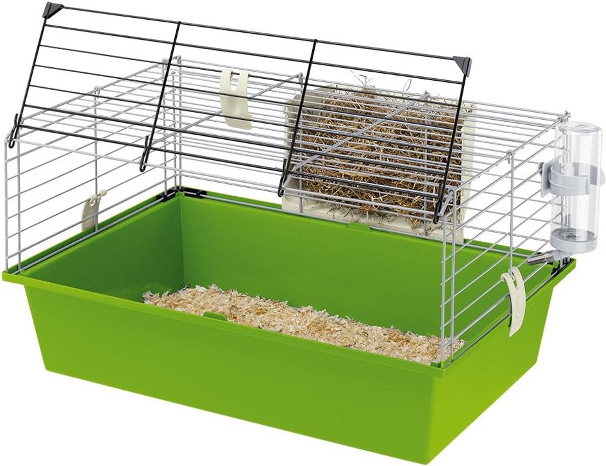Cavia Kooi met Toebehoren - Veilig en Ruim - 58 x 38 x 31,5 cm