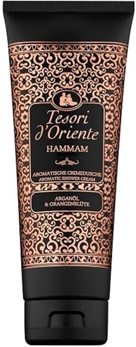 Tesori d'Oriente Creme Shower Hammam – Aromatic Shower Gel met Argan Oil & Orange Blossom – Douchecrème voor Body Care – Wellness Rituals – 250 ml